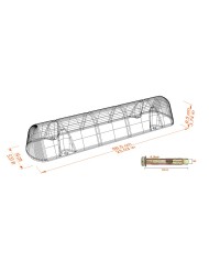 Ferma ruota fisso Easystop® + 4 Tasselli